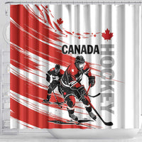 Canada Hockey Shower Curtain Canada Owns Hockey