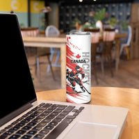 Custom Canada Hockey Skinny Tumbler Canada Owns Hockey - Wonder Print Shop