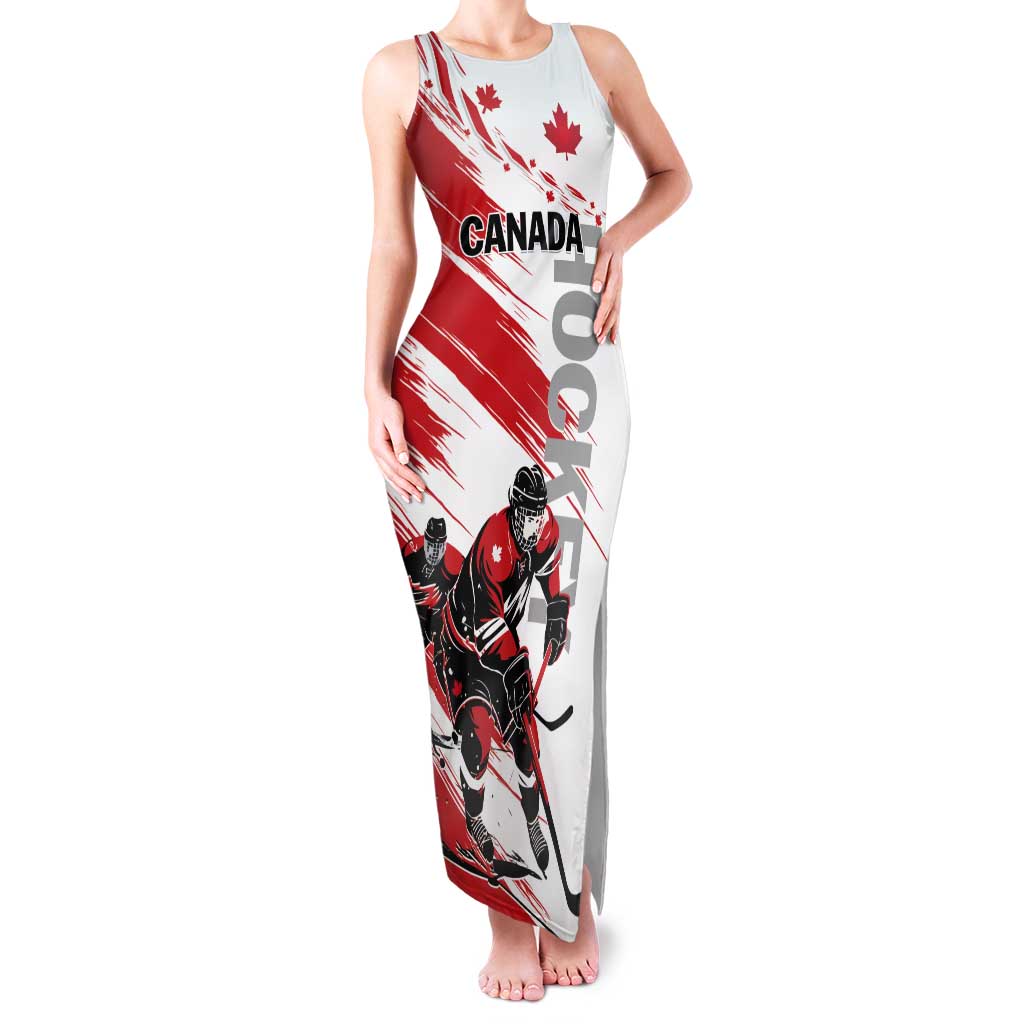 Custom Canada Hockey Tank Maxi Dress Canada Owns Hockey - Wonder Print Shop