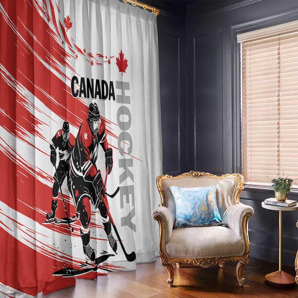 Canada Hockey Window Curtain Canada Owns Hockey - Wonder Print Shop