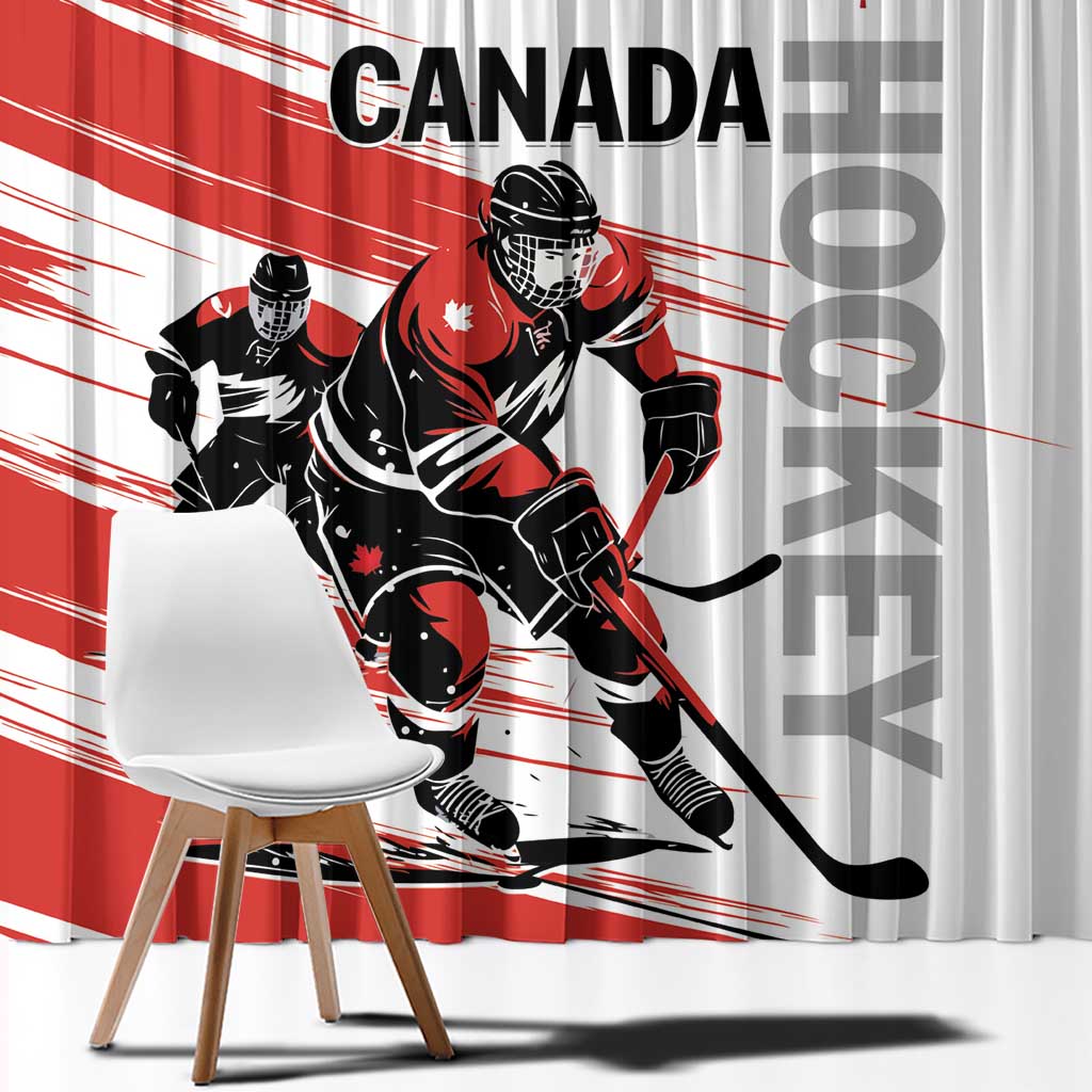Canada Hockey Window Curtain Canada Owns Hockey - Wonder Print Shop