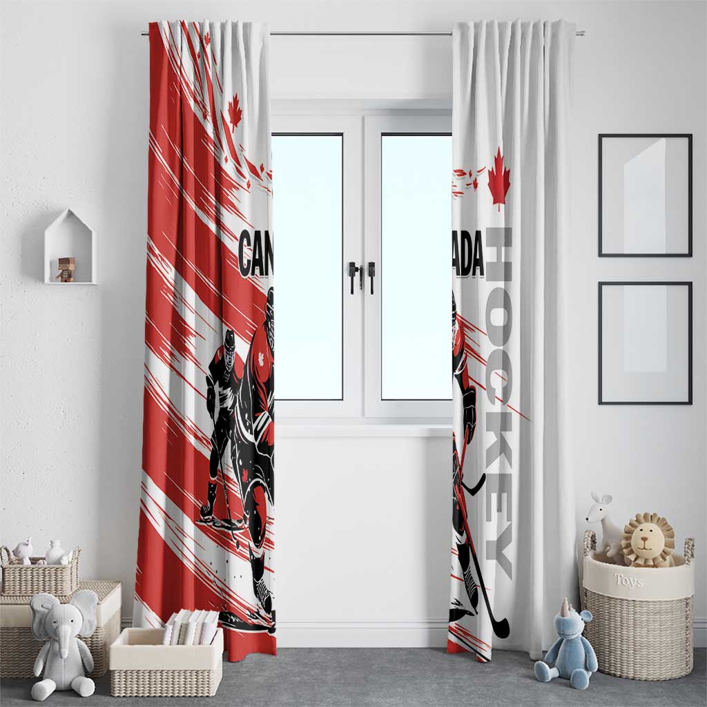 Canada Hockey Window Curtain Canada Owns Hockey - Wonder Print Shop