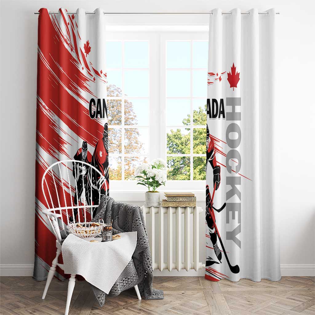 Canada Hockey Window Curtain Canada Owns Hockey - Wonder Print Shop
