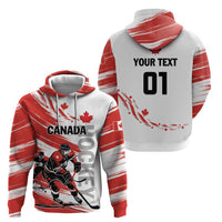 Custom Canada Hockey Zip Hoodie Canada Owns Hockey - Wonder Print Shop