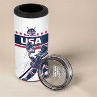 Custom USA Hockey 4 in 1 Can Cooler Tumbler Team USA Champions - Wonder Print Shop