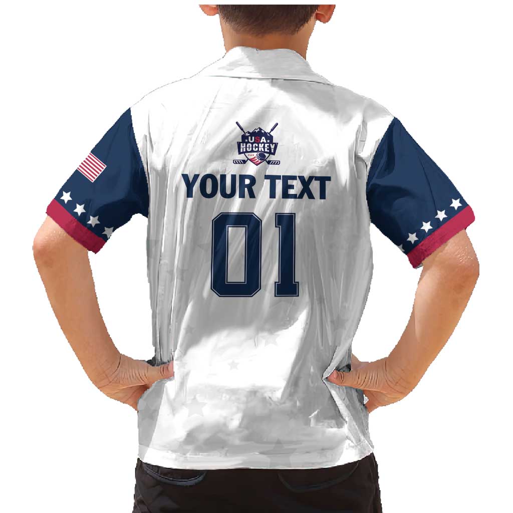 Custom USA Hockey Family Matching Mermaid Dress and Hawaiian Shirt Team USA Champions - Wonder Print Shop