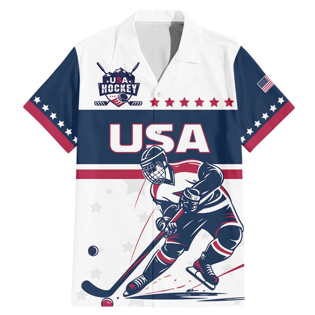Custom USA Hockey Family Matching Mermaid Dress and Hawaiian Shirt Team USA Champions - Wonder Print Shop