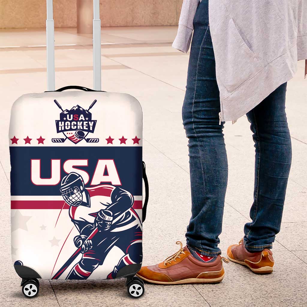 USA Hockey Luggage Cover Team USA Champions - Wonder Print Shop