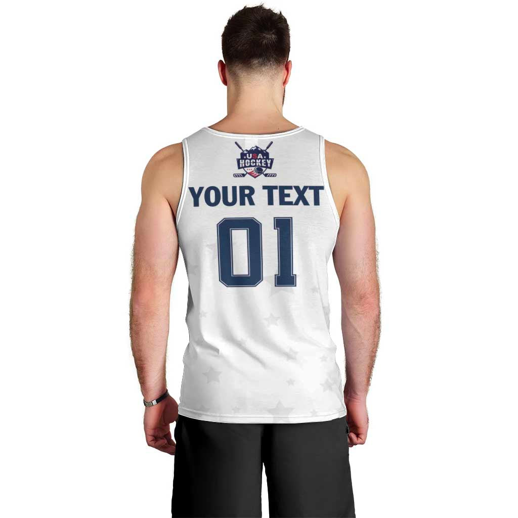 Custom USA Hockey Men Tank Top Team USA Champions - Wonder Print Shop