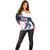 Custom USA Hockey Off Shoulder Sweater Team USA Champions - Wonder Print Shop