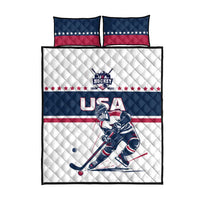 USA Hockey Quilt Bed Set Team USA Champions - Wonder Print Shop