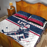 USA Hockey Quilt Bed Set Team USA Champions - Wonder Print Shop