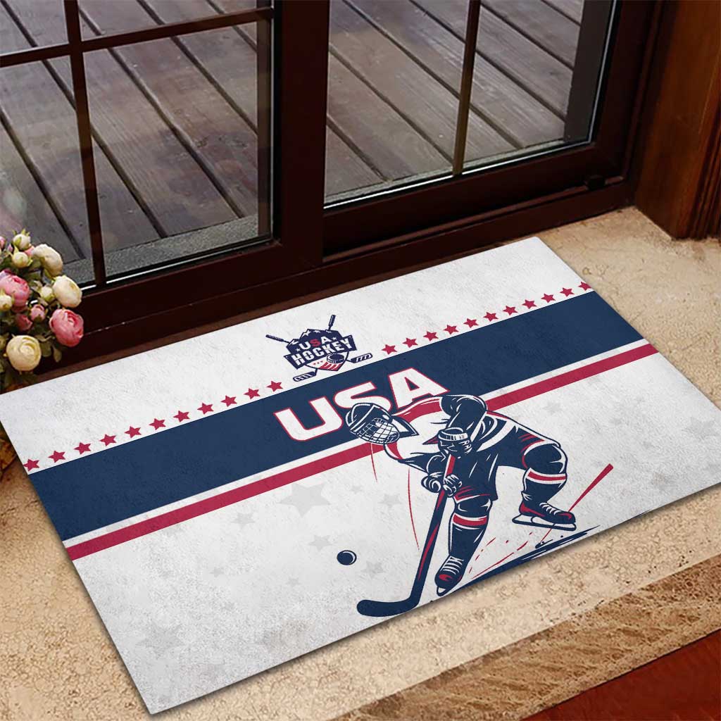 USA Hockey Rubber Doormat Team USA Champions - Wonder Print Shop