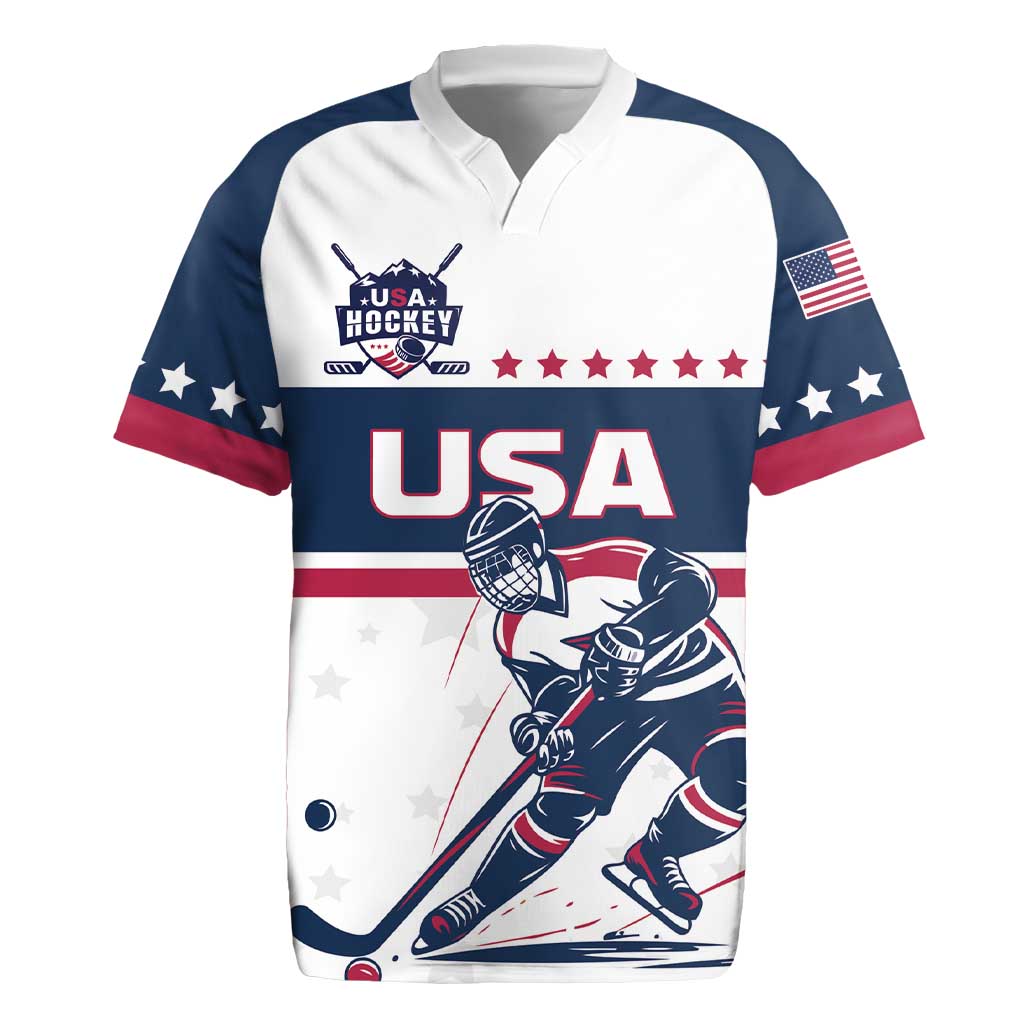Custom USA Hockey Rugby Jersey Team USA Champions - Wonder Print Shop