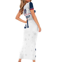 Custom USA Hockey Short Sleeve Bodycon Dress Team USA Champions - Wonder Print Shop