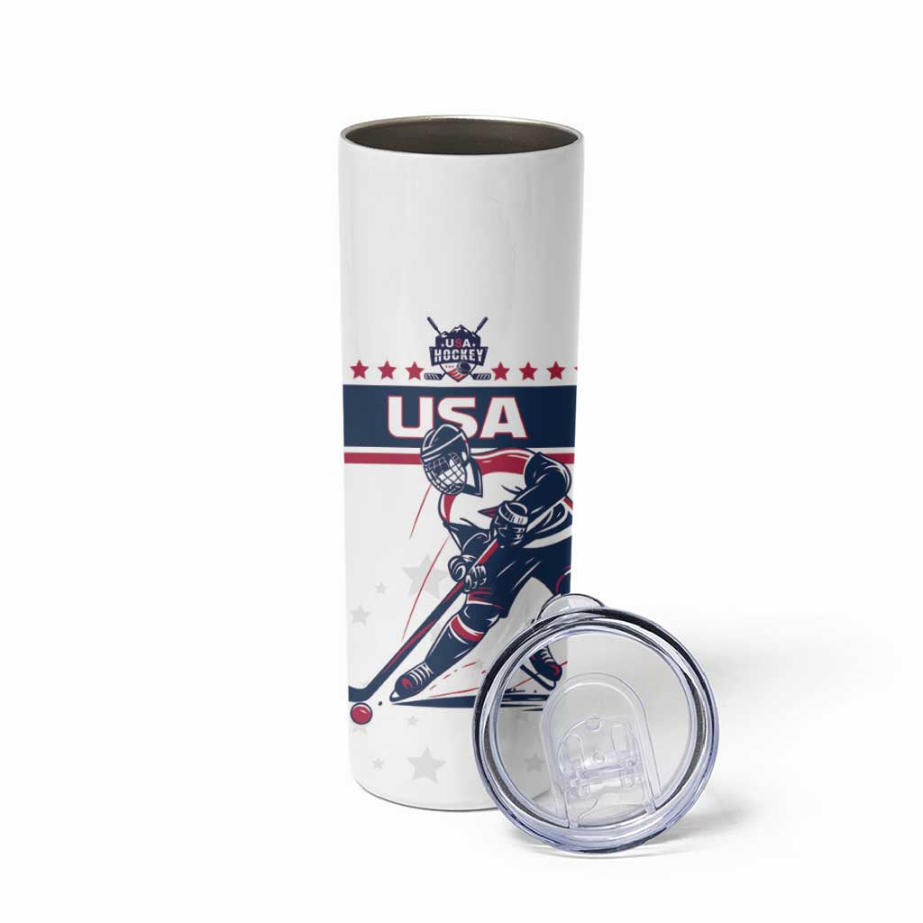Custom USA Hockey Skinny Tumbler Team USA Champions - Wonder Print Shop