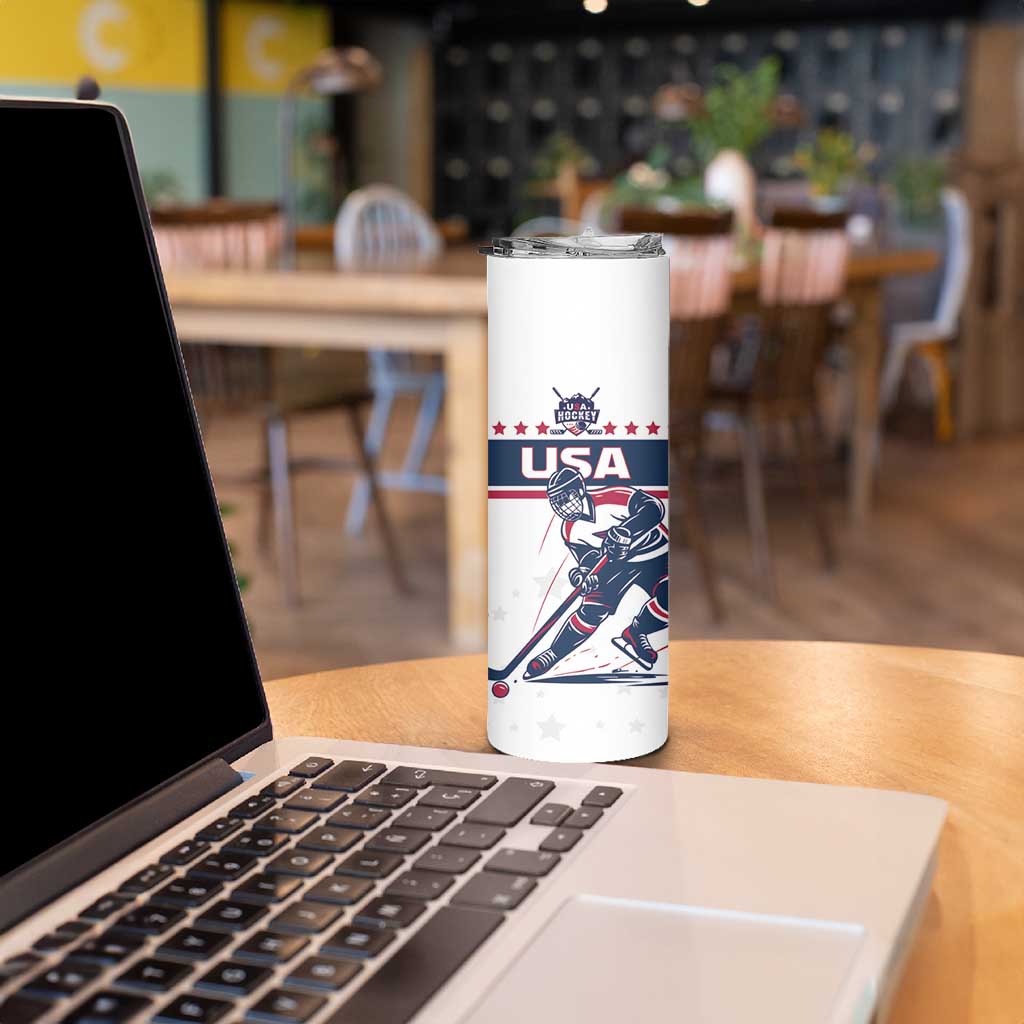 Custom USA Hockey Skinny Tumbler Team USA Champions - Wonder Print Shop
