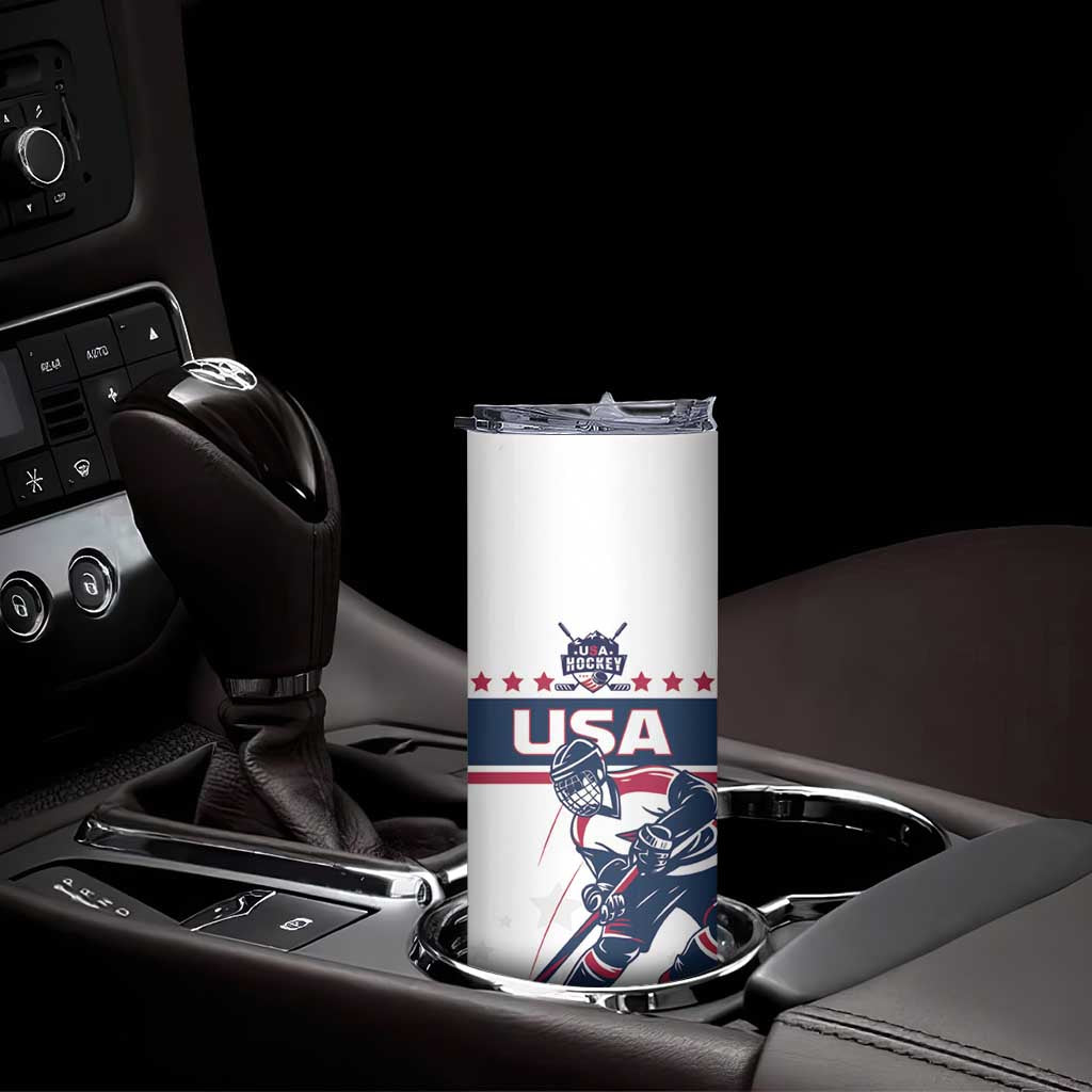 Custom USA Hockey Skinny Tumbler Team USA Champions - Wonder Print Shop