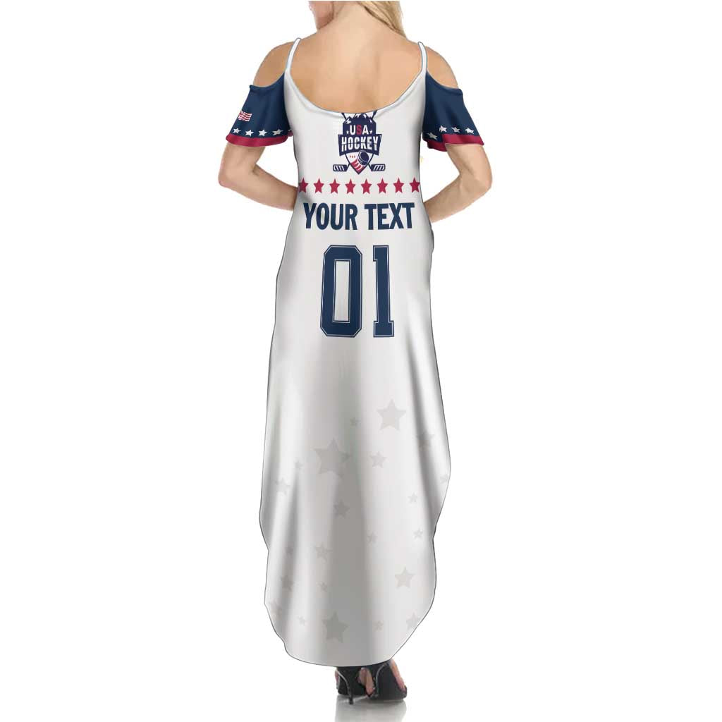 Custom USA Hockey Summer Maxi Dress Team USA Champions - Wonder Print Shop