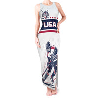 Custom USA Hockey Tank Maxi Dress Team USA Champions - Wonder Print Shop