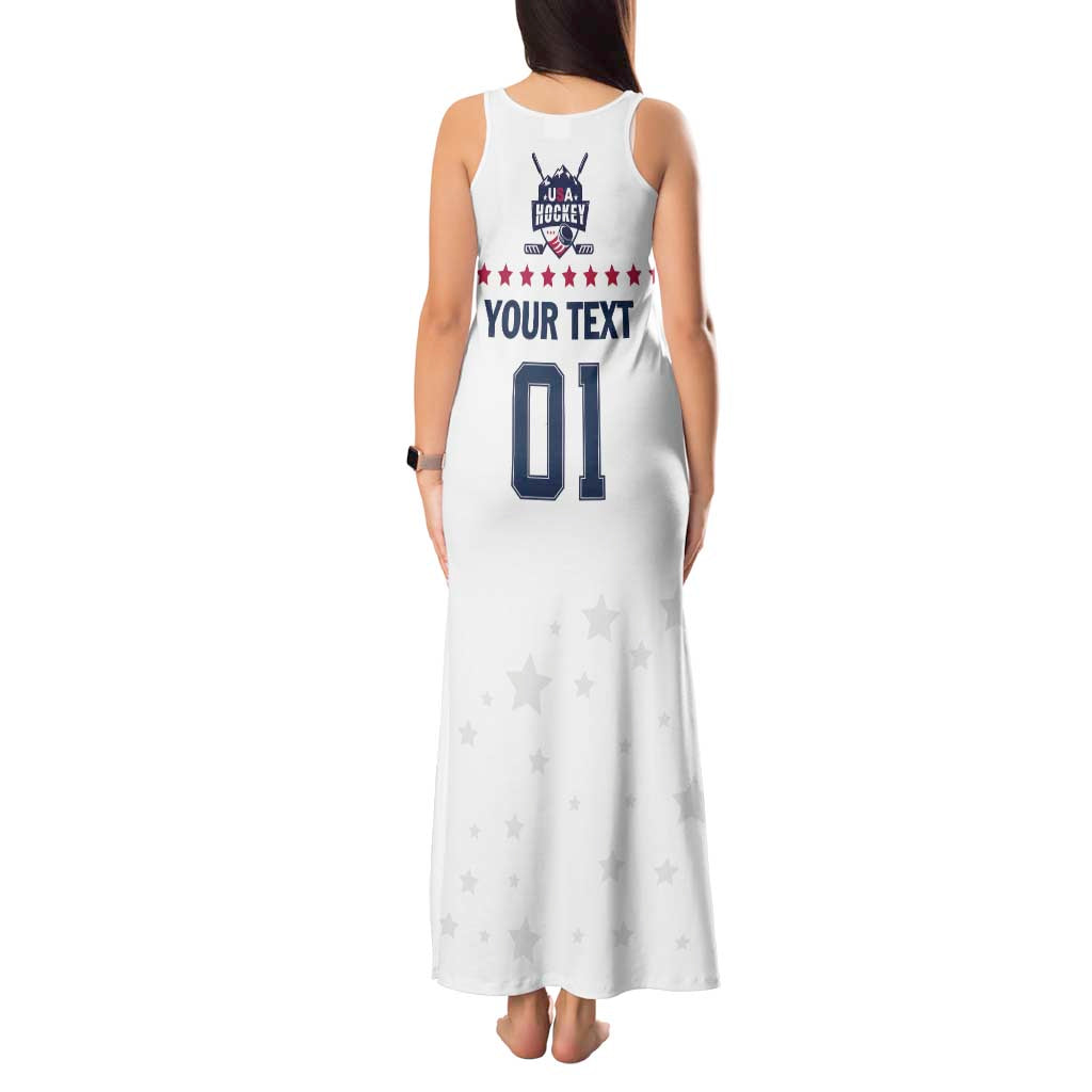 Custom USA Hockey Tank Maxi Dress Team USA Champions - Wonder Print Shop