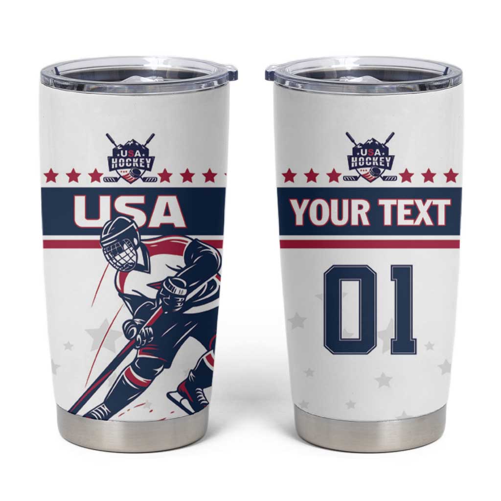 Custom USA Hockey Tumbler Cup Team USA Champions - Wonder Print Shop