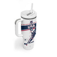 Custom USA Hockey Tumbler With Handle Team USA Champions - Wonder Print Shop