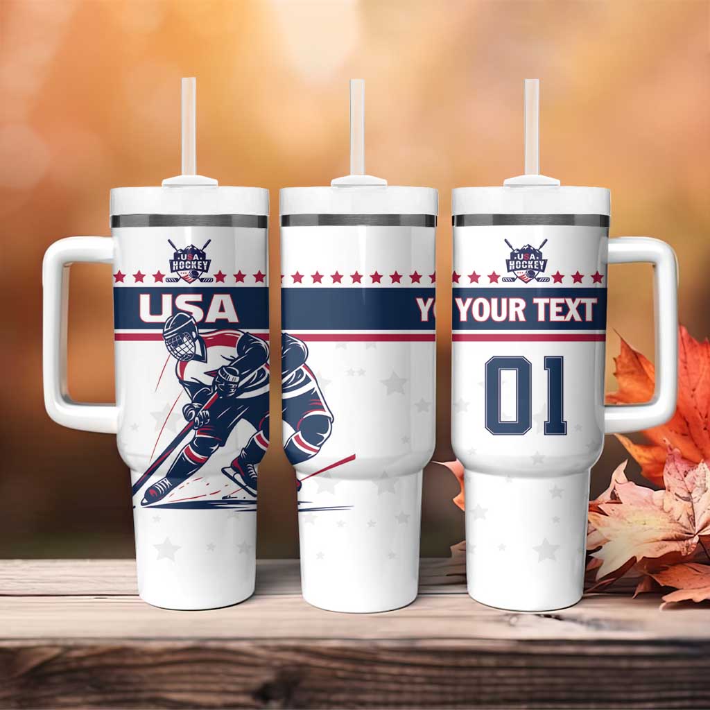 Custom USA Hockey Tumbler With Handle Team USA Champions - Wonder Print Shop