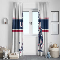 USA Hockey Window Curtain Team USA Champions - Wonder Print Shop