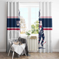 USA Hockey Window Curtain Team USA Champions - Wonder Print Shop