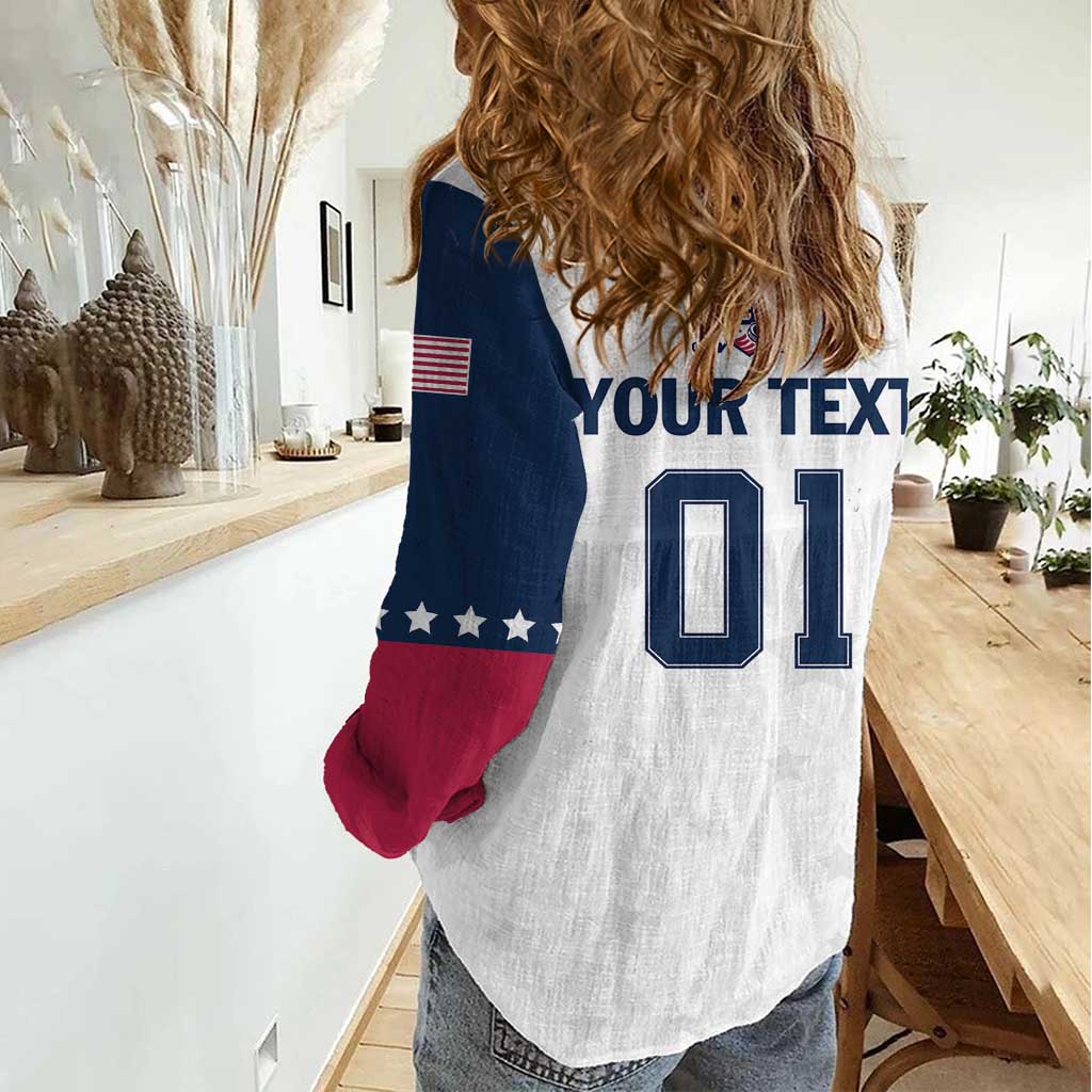 Custom USA Hockey Women Casual Shirt Team USA Champions - Wonder Print Shop