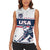 Custom USA Hockey Women Sleeveless Polo Shirt Team USA Champions - Wonder Print Shop