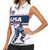 Custom USA Hockey Women Sleeveless Polo Shirt Team USA Champions - Wonder Print Shop