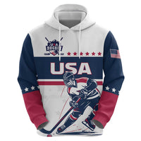 Custom USA Hockey Zip Hoodie Team USA Champions - Wonder Print Shop