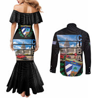 Cuba El Capitolio Couples Matching Mermaid Dress and Long Sleeve Button Shirt Where My Story Begin