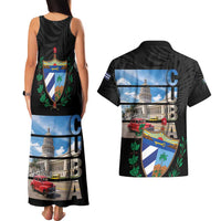 Cuba El Capitolio Couples Matching Tank Maxi Dress and Hawaiian Shirt Where My Story Begin - Wonder Print Shop