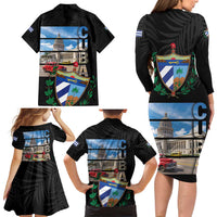 Cuba El Capitolio Family Matching Long Sleeve Bodycon Dress and Hawaiian Shirt Where My Story Begin - Wonder Print Shop
