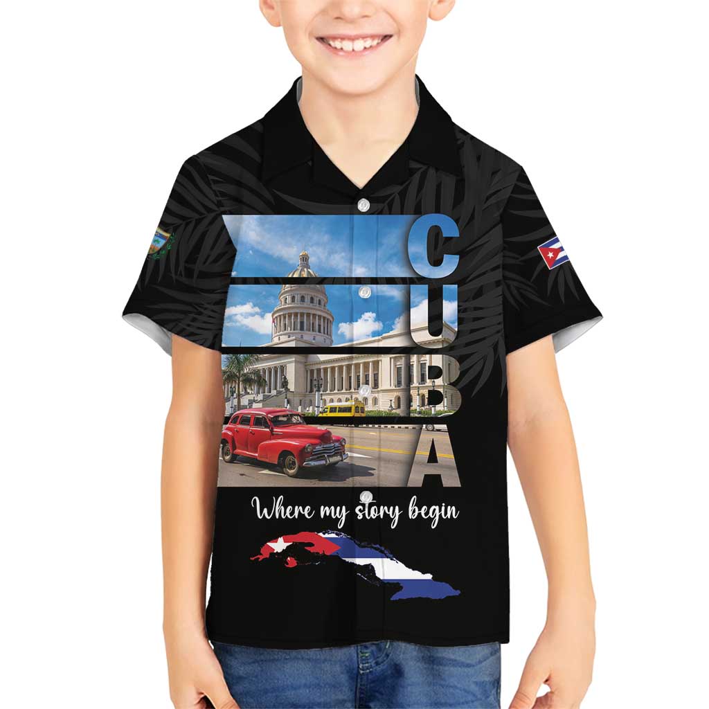 Cuba El Capitolio Family Matching Long Sleeve Bodycon Dress and Hawaiian Shirt Where My Story Begin - Wonder Print Shop