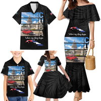 Cuba El Capitolio Family Matching Mermaid Dress and Hawaiian Shirt Where My Story Begin - Wonder Print Shop