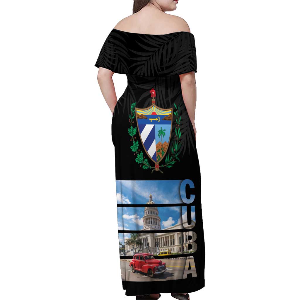 Cuba El Capitolio Family Matching Off Shoulder Maxi Dress and Hawaiian Shirt Where My Story Begin - Wonder Print Shop