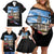 Cuba El Capitolio Family Matching Off Shoulder Short Dress and Hawaiian Shirt Where My Story Begin - Wonder Print Shop