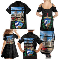 Cuba El Capitolio Family Matching Summer Maxi Dress and Hawaiian Shirt Where My Story Begin - Wonder Print Shop