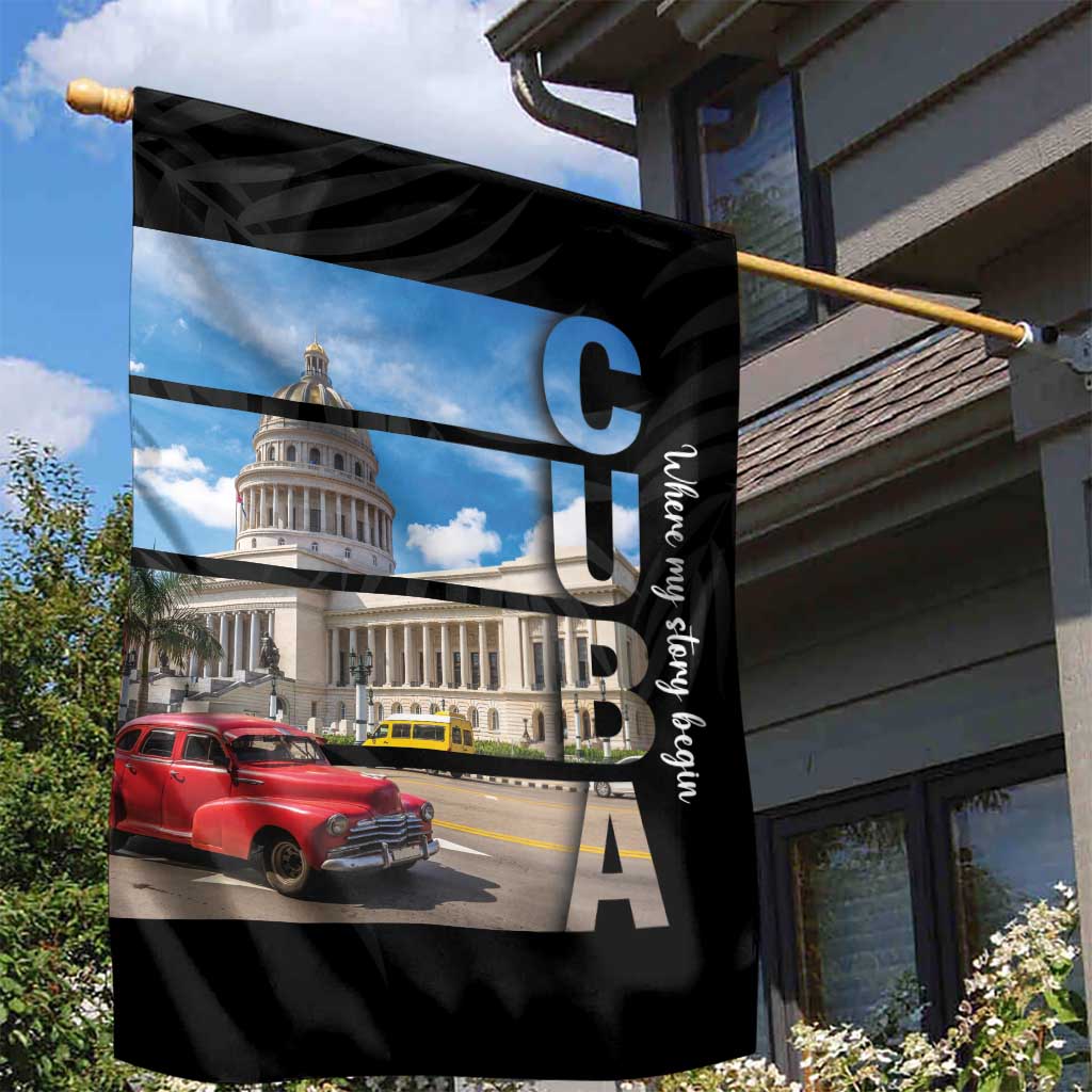 Cuba El Capitolio Garden Flag Where My Story Begin - Wonder Print Shop