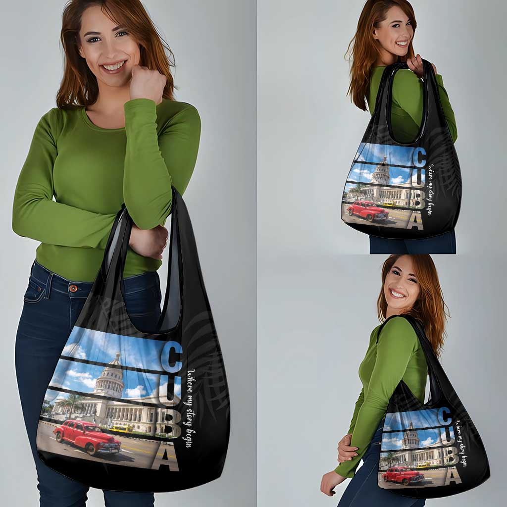 Cuba El Capitolio Grocery Bag Where My Story Begin