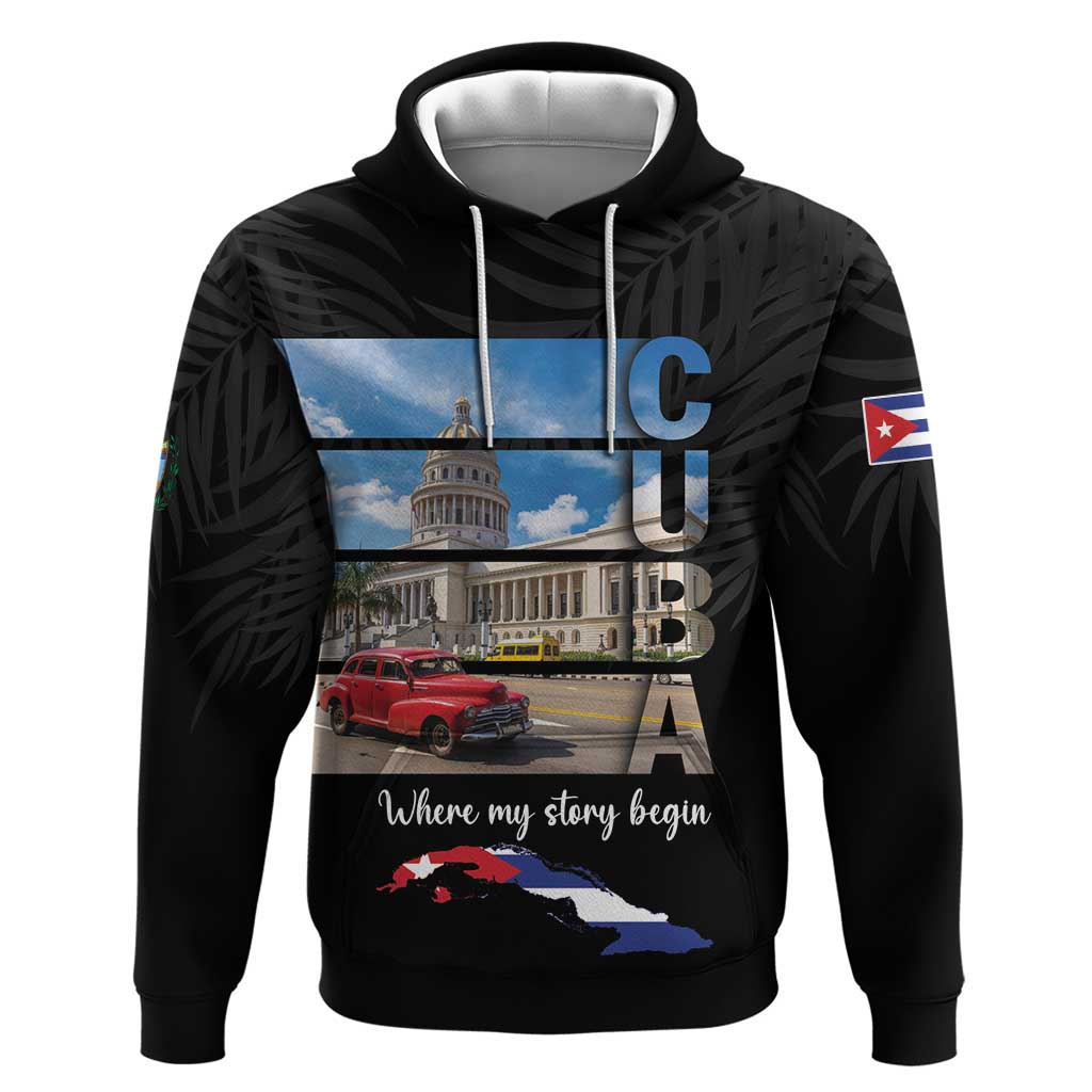 Cuba El Capitolio Hoodie Where My Story Begin - Wonder Print Shop