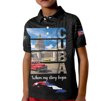 Cuba El Capitolio Kid Polo Shirt Where My Story Begin - Wonder Print Shop