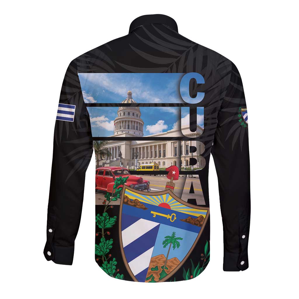 Cuba El Capitolio Long Sleeve Button Shirt Where My Story Begin - Wonder Print Shop