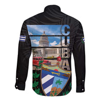 Cuba El Capitolio Long Sleeve Button Shirt Where My Story Begin - Wonder Print Shop