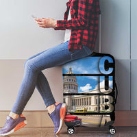 Cuba El Capitolio Luggage Cover Where My Story Begin - Wonder Print Shop