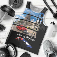 Cuba El Capitolio Men Tank Top Where My Story Begin - Wonder Print Shop